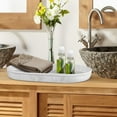 thumbnail image 4 of nu steel Compton Amenity Tray in Marble Patterned Resin RES854-10H, 4 of 5