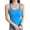 Blue, variant on Women's Summer Tank Tops Ribbed Scoop Neck Racerback, Slim Fit Spaghetti Strap Cami Solid Color Basic Sleeveless Shirt 2026 Fashion Layering Casual Beach Outfits