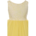 thumbnail image 3 of Little Girl Sleeveless Lace Bodice Illusion Tulle Easter Flower Girl Dress USA Champagne 6 KD 414 BNY Corner, 3 of 3