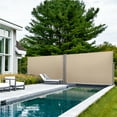 thumbnail image 2 of Yaheetech Double Folding Side Awning, Beige, 2 of 8