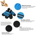 thumbnail image 4 of Walbest Breathable Dog Boots Mesh Dog Shoes with Adjustable Straps Non-Slip Soft Sole Dog Paw Protector Boots for Small and Medium Sized Dog Daily Walking, Set of 4, 4 of 6