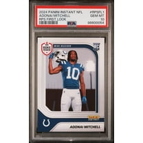 Graded 2024 Panini Instant NFL Adonai Mitchell #RPSFL1 RPS First Look Rookie RC Football Card PSA 10 Gem Mint