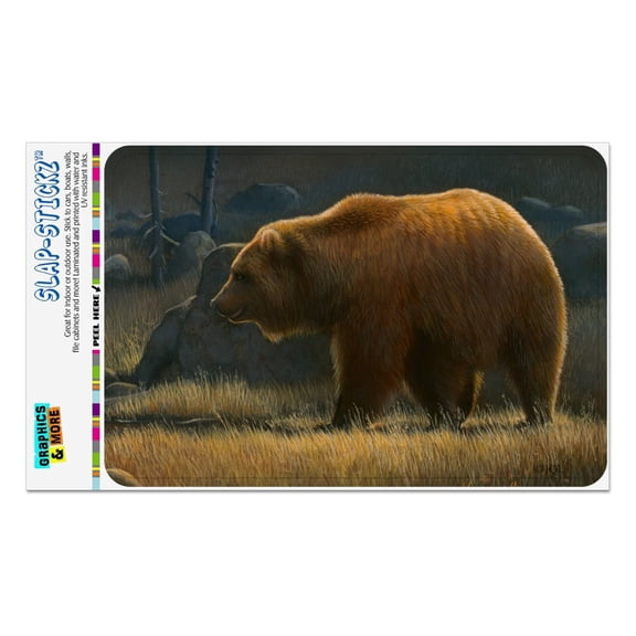 Wandering Grizzly Bear Home Business Office Sign