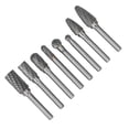 thumbnail image 1 of Tungsten Carbide Burr Bits, Durabile Practical   File Kit Dia 6mm  For Sculpting For Wood Carving, 1 of 8