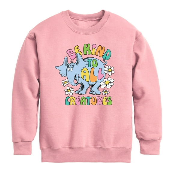 Horton Hears a Who - Horton Be Kind To All Creatures  - Toddler & Youth Crewneck Fleece Sweatshirt