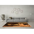 thumbnail image 3 of Ahgly Company Indoor Round Abstract Orange Modern Area Rugs, 8' Round, 3 of 4