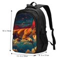 thumbnail image 5 of Pofeuu Colorful Starry Sky Sleep Dog Print Storage Laptop Backpack with USB Charging Port[Water Resistant] College Computer Bookbag Fits, 5 of 7