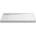 thumbnail image 7 of Kohler 9163-96 60 x 32 in. Bellwether Alcove Shower Left Base Drain - Biscuit, 7 of 7