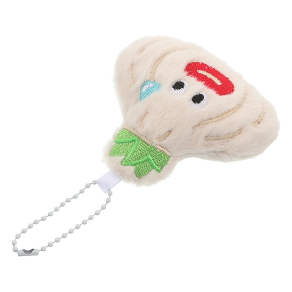 FRCOLOR Cute Plush Keychain For Car Keys Creative Handbag Accessories Plush Pendant For School Backpack Plush Toy Keychain Pendant Cute Garlic Bag Charm