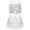 Silver, variant on Girls Shiny Sequins Halter Tassel Crop Top with Mini Skirt Set Latin Jazz Salsa Samba Rumba Dancewear Silver 6