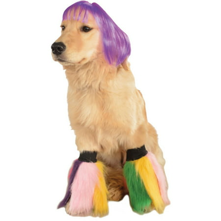 Purple Bob Wig Go Go Dancer Pet Dog Costume Accessory