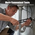 thumbnail image 6 of 2026 Upgrade Sink Wrench Plumbing Tool, Multifunctional Sink Wrench, Kitchen Faucet Wrench Tool, Basin Wrench Set for Kitchen Bathroom, Tight Spaces Installation Removal Tools, 6 of 7