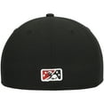 thumbnail image 4 of Men's New Era Black Quad Cities River Bandits Authentic Collection Team Alternate 59FIFTY Fitted Hat, 4 of 4