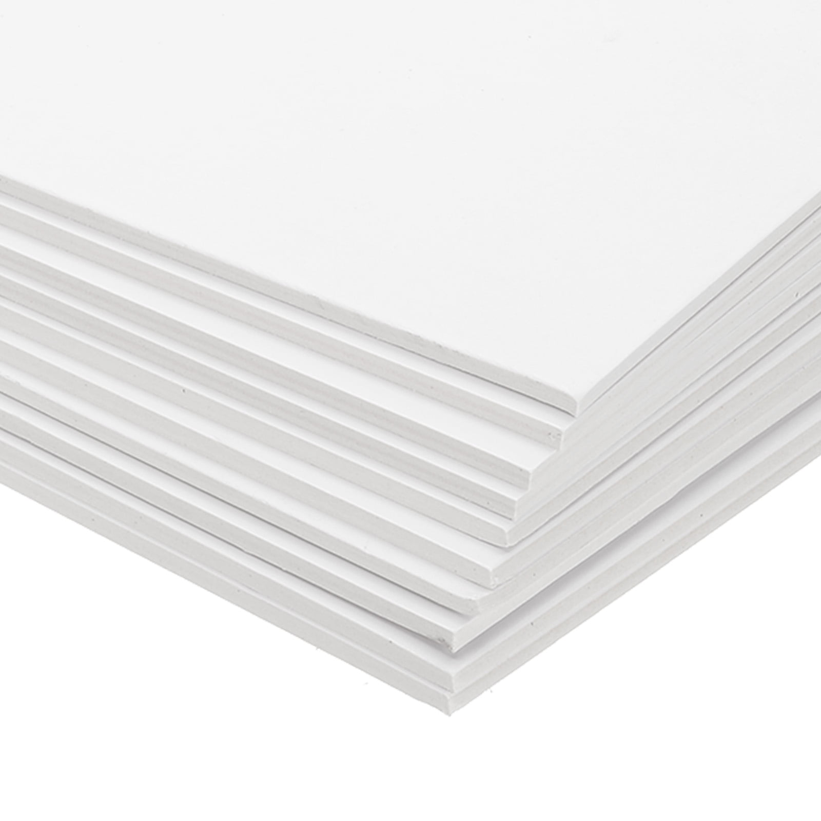 Uxcell 12x8x0.12" Chipboard Sheets, 10Pcs 120PT Thick Book Board Binders Board Sturdy Bookbinding Supplies, White