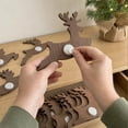 thumbnail image 5 of 3D Light-Up Wooden Reindeer Christmas Decor (7-Pack), Warm Backlit Peel & Stick Entryway Glow, Handmade Real Wood LED Reindeer Christmas Wall Decor, for Living Room, Bedroom, Fireplace, 5 of 8