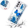 thumbnail image 5 of Case for Galaxy A36 5G,Flowing Bling Liquid Hearts Sparkle Moving Glitter Quicksand Waterfall Anti-Fall Protective Girls Women Phone Case for Samsung Galaxy A36 5G (Butterfly), 5 of 14