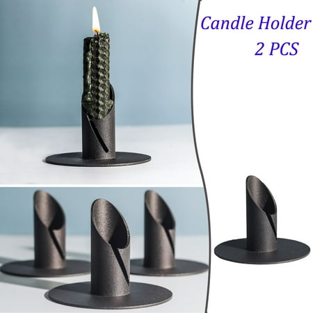 Cameland Pillar Candle Holder Plate for Dining Table, Decorative Iron