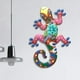 thumbnail image 3 of Pared hecha a mano de decoración de pared del Gecko para el regalo del jardín de oficina del cuarto de baño del dormitorio rojo Sunnimix Escultura de arte de pared de Gecko, 3 of 7