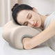 thumbnail image 4 of Almohada de cuello de espuma gris y blanca, almohada de apoyo para dormir, descanso en el escritorio y uso en el hogar, almohada de espuma de memoria de oficina para el cuello - 30*18*24cm, 4 of 6