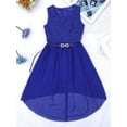 thumbnail image 6 of YiZYiF Kids Girls Lace Floral Bodice Chiffon Birthday Wedding Pageant Party Dress,Sizes 4-16, 6 of 7