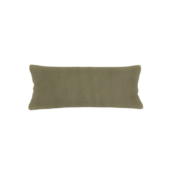 So Soft Linen Olive Green Pillow 14x40 Down Alternative