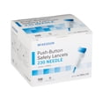 thumbnail image 5 of McKesson Safety Lancets, Push-Button Diabetes Lancet - 23G, 1.8 mm, 100 Count, 20 Packs, 2000 Total, 5 of 9