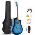 thumbnail image 1 of Guitarra Acústica Ktaxon 41" de Tilo Kit de 6 Cuerdas Azul, 1 of 7