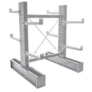 Vestil Manufacturing MDU-C-6-24-G-SET 6 ft. Double-Sided Medium Duty Upright Cantilever Set with 24 in. Arm, Galvanized