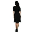 thumbnail image 3 of 24/7 Comfort Apparel Women's 3/4 Sleeve Dress, 3 of 10