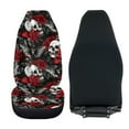 thumbnail image 4 of Kuiaobaty Skull Bat Rose Car Seat Cover for Front Seats 2 Pack Breathable Front Seat Protector Halloween Auto Accessories Universal Fit for Most Vehicles, 4 of 7