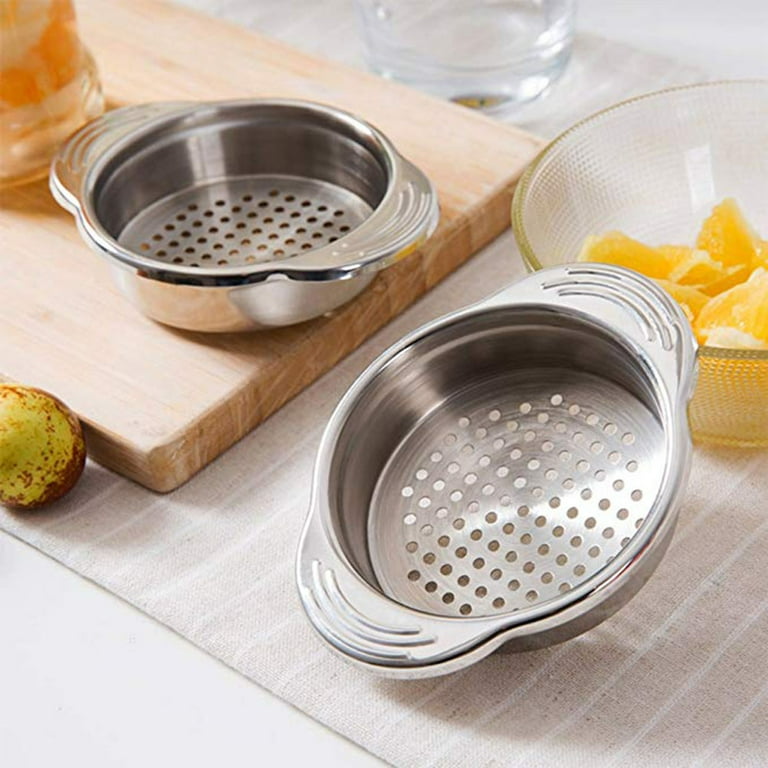 Stainless Steel Food Can Strainer Sieve Tuna Press Lid Oil Drainer Remover Unique No Mess Dishwasher Safe Design Sieve Tuna Press Lids Oil Drainer