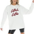 thumbnail image 3 of Women's Gameday Couture White Utah Utes Midweight Oversized Long Sleeve T-Shirt, 3 of 5
