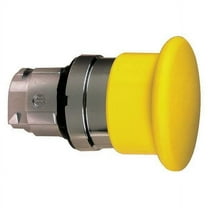 Schneider Electric Mushroom Head Push Button,Yellow,22mm ZB4BC5