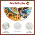 thumbnail image 3 of Rateoe Sunflower Turtle Pattern Christmas Tree Skirt with Ties , Christmas Tree Decorations, Farmhouse Christmas Decor Xmas Holiday Decorations-36", 3 of 6