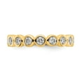thumbnail image 4 of 14k Yellow Gold Bezel Set Diamond Eternity Wedding Band Circle Anniversary Ring Size 5 - 1 Ct., 4 of 5