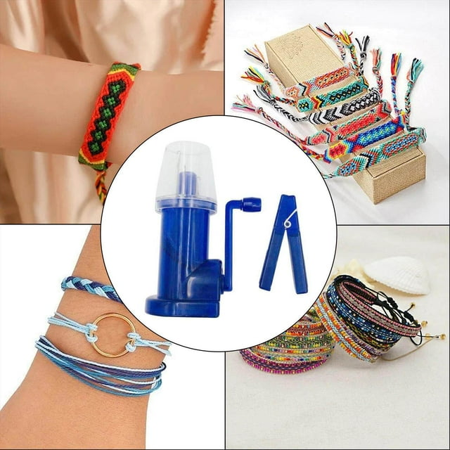 Langgg Creative Spool Knitter Hand Operated Craft Bracelet Craft Machine Spool Knitter Weave Embellish Bracelet Weave Tool Hand Craft Accessories Weave Tool