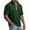 Army Green #094, variant on Short Sleeve Waffle Shirts for Men Quarter Zip Pullover Casual Slim Fit Stand Collar Polo Shirt Knit Tops