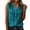 *Dark Blue, variant on Women's V-Neck Button Down Tank Top,Ladies Sleeveless Ruffled Notch Collar Blouse,Summer Office Work Cami For Women,Black,S-2XL