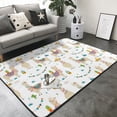 thumbnail image 3 of Area Rugs, Western Style Cute Alpaca Cactus Washable Large Rugs for Living Room Bedroom Dining Room, Non-Slip Soft Fuzzy Indoor Rug Carpet Floor Mats for Entryway Premium Home Decor 80x58in, 3 of 7
