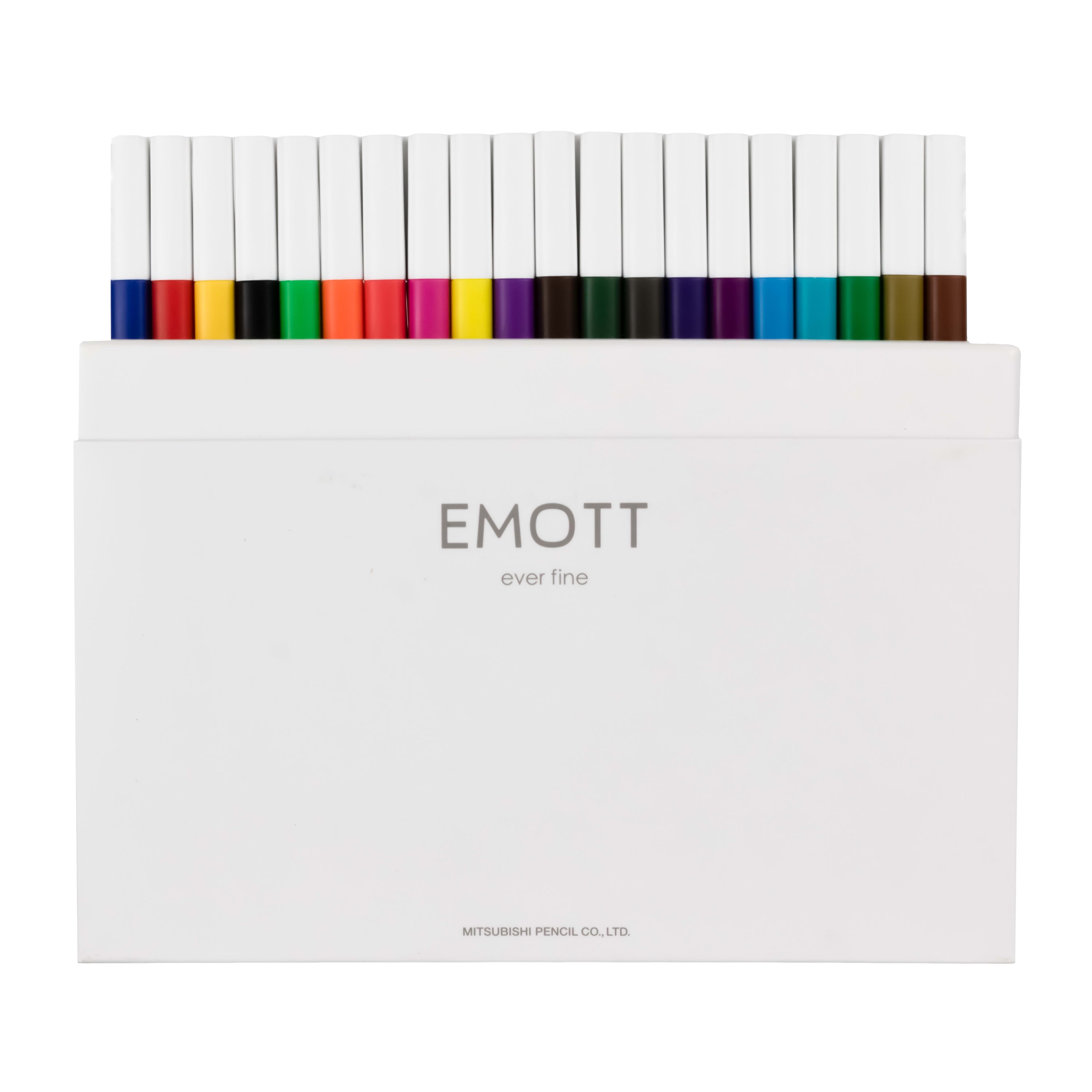 Uniball EMOTT Fine Line Marker Pens, Fine Point (0.4mm), Assorted Ink, 40 Count