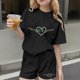 thumbnail image 1 of Conjuntos de blusas y camisas de cuello redondo y manga corta para niños Conjunto de dos piezas de blusas de cuello redondo y manga corta con estampado del Día de San Patricio para niños Niños poliést, 1 of 6
