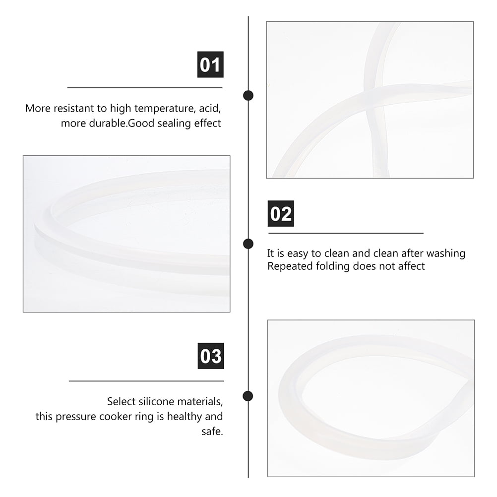 NUOLUX Silicone Pot Ring 8Pcs for Pressure Cooker Easy to Clean
