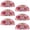 Multicolored 4, variant on PhooArto 6 Pcs Cup Drawer Pulls, Pug Dog Watermelon Pink Pattern Shell Shape Handles Cabinet Knobs for Dresser Cupboard Closet Wardrobe with Screws