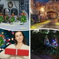 thumbnail image 6 of 2-Pack Solar Small Christmas Trees for Outdoor Decorations, LED Artificial Prelit Christmas Tree, Solar Powered Mini Xmas Tree with Lights for Outside Pathway Porch Yard Christmas Decor Clearance, 6 of 8