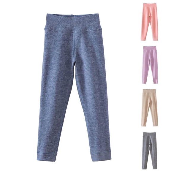 Hinvhai Girls Leggings Girl Stretch Pull On Ankle Length Jeggings Skinny Pants Purple 14-15Years