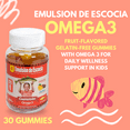 thumbnail image 4 of Emulsion de Escocia Kids Omega 3 Gummies, 30 Ct – Fruit Flavor (3-Pack), 4 of 7