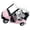 Pink, variant on 1:20 Scale Miniature Metal Golfs Cart Replicas Model with Clubs Cake Toppers Decorative Ornament For Home Office Display
