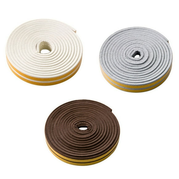 3 Rolls of Acoustic Seal Strips Windproof Strips Collision Proof Rubber Strip