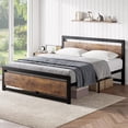 thumbnail image 4 of WhizMax Queen Size Bed Frame with Wooden Headboard, Queen Platform Industrial BedFrame No Box Spring Needed, Easy to Assemble 14 inch Queen Mattress Foundation - Queen, 4 of 7