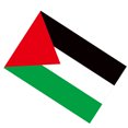 thumbnail image 2 of Bandera de Palestina con 2 ojales de latón Bandera de país de poliéster de color vivo con doble costura que no destiñe para decoración al aire libre 30x45cm/11,8x17,7 pulgadas, 2 of 5